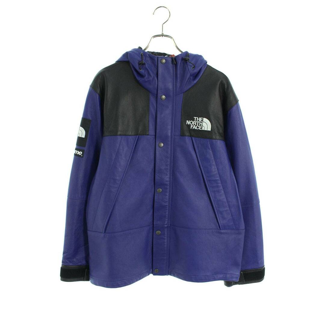 シュプリーム ×ノースフェイス THE NORTH FACE 18AW Leather Mountain Parka レザーマウンテンレザージャケット メンズ L