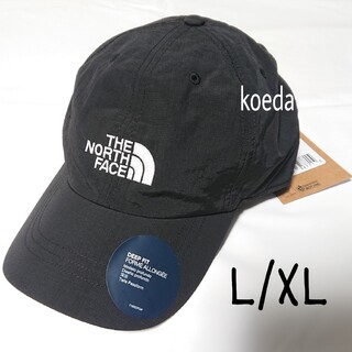 ザノースフェイス(THE NORTH FACE)のノースフェイス ホライゾンハット キャップ 帽子 黒 ブラック 白ロゴ L/XL(キャップ)