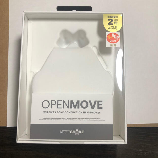 AFTERSHOKZ OPENMOVE SLATE GREY 骨伝導ワイヤレスヘ スマホ/家電/カメラのオーディオ機器(ヘッドフォン/イヤフォン)の商品写真