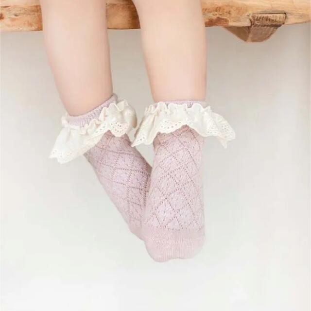 韓国 子供ワンピース ドレスワンピース　靴下セット キッズ/ベビー/マタニティのキッズ服女の子用(90cm~)(ワンピース)の商品写真