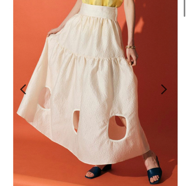 新しいコレクション Maison - SPECIAL MAISON Special オフホワイト スカート 2way  ロングスカート