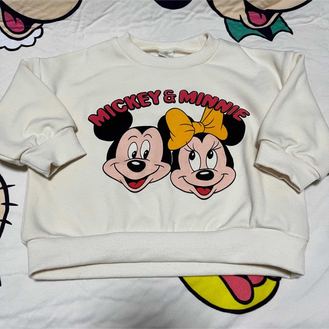 Disney(ディズニー)のしまむら☆ミキミニトレーナー キッズ/ベビー/マタニティのキッズ服男の子用(90cm~)(Tシャツ/カットソー)の商品写真