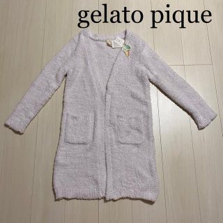 ジェラートピケ(gelato pique)の新品　gelato pique ルームウェア　ラベンダー　ロングカーディガン(ルームウェア)