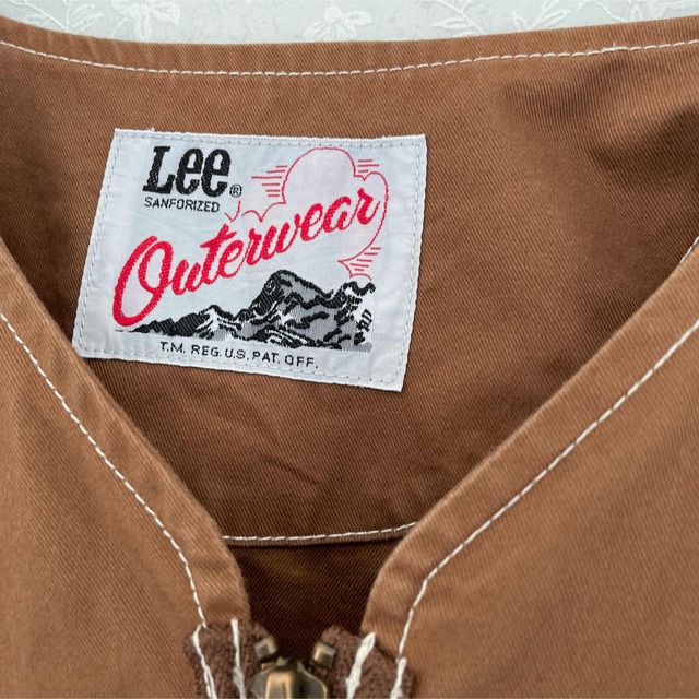 Lee(リー)のLee ノーカラージャケット　ブラウン メンズのジャケット/アウター(ノーカラージャケット)の商品写真
