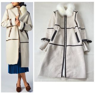 ソブ(Sov.)の美品✨ソブ ロングコート 冬服 ムートン ファー アウター(ロングコート)