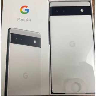 グーグルピクセル(Google Pixel)の【新品】Google pixel6a ホワイト(スマートフォン本体)