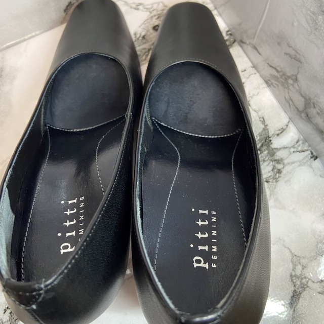 Pitti(ピッティ)の♡オフィスに最適♡pitti ピッティブラックカラー レザーパンプス 23cm レディースの靴/シューズ(ハイヒール/パンプス)の商品写真
