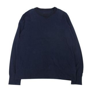 サカイ(sacai)のSacai サカイ 16-01044M  クルーネック 長袖 Tシャツ ネイビー系 3【中古】(シャツ)