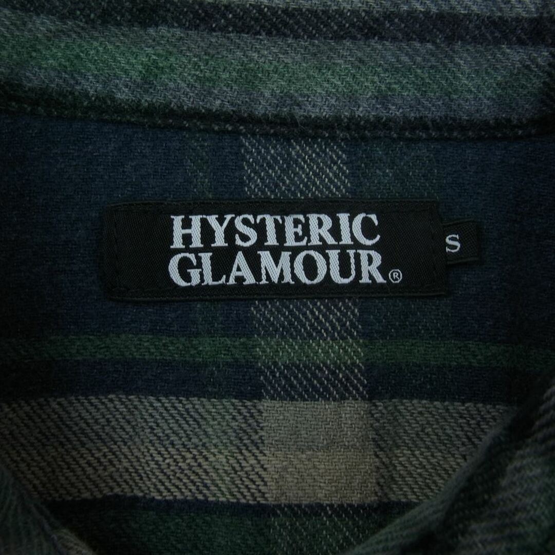 HYSTERIC GLAMOUR ヒステリックグラマー 0293AH05 チェック ウエスタン シャツ グリーン系 S 3