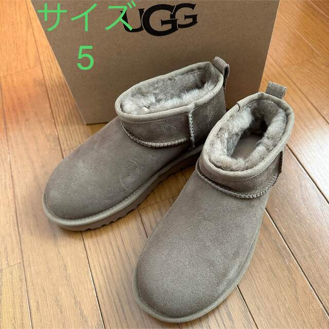 クライマックスセール再値下げ 新品未使用 ugg classic UGG UGGクラシックウルトラミニ アンティロープ22㎝ アンティロープ22㎝  靴/シューズ