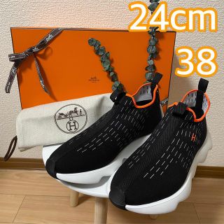 美品 HERMES エルメス エクレール スニーカー 38 24cm相当 | www