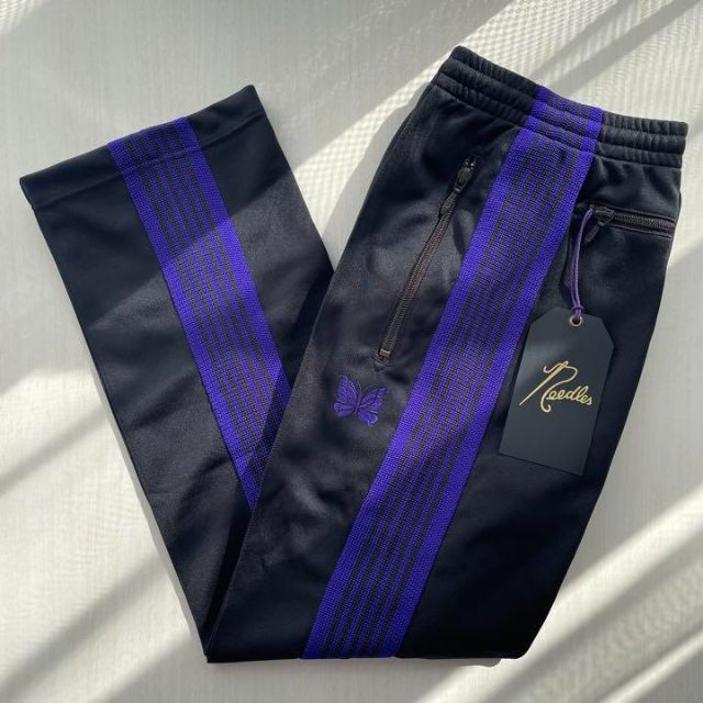 セットアップ ブラック パープル トラックジャケット M トラックパンツ S セットアップ ブラック パープル track jacket