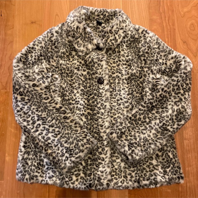 ZARA KIDS(ザラキッズ)のザラ　キッズ　ヒョウ柄　ファーコート キッズ/ベビー/マタニティのキッズ服女の子用(90cm~)(コート)の商品写真