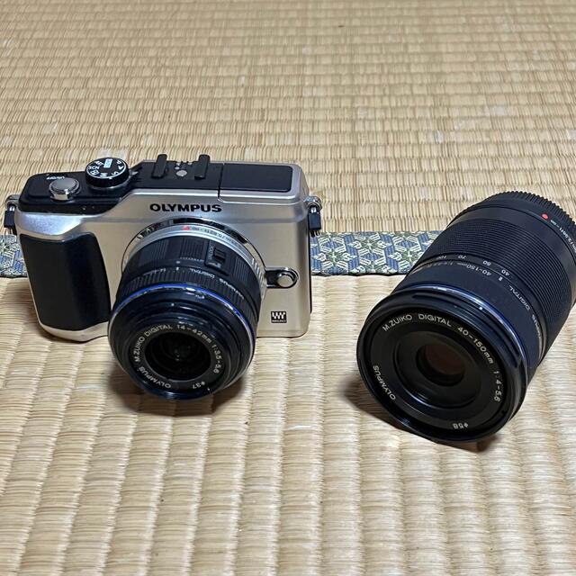 OLYMPUS(オリンパス)のOLYMPUS PEN E-PL2 Wズーム付き　ユーズド スマホ/家電/カメラのカメラ(ミラーレス一眼)の商品写真