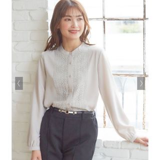 ハニーズ(HONEYS)の今期・新品⭐️ハニーズ 華やか レース使いブラウス(シャツ/ブラウス(長袖/七分))