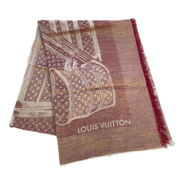 ルイ ヴィトン LOUIS VUITTON モノグラム 大判ストール ブラウン
