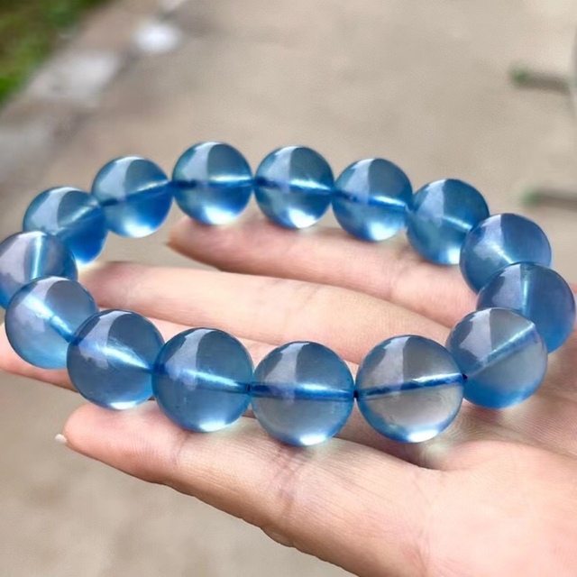 天然】アクアマリン ブレスレット 13.6*15.2*7.6mm