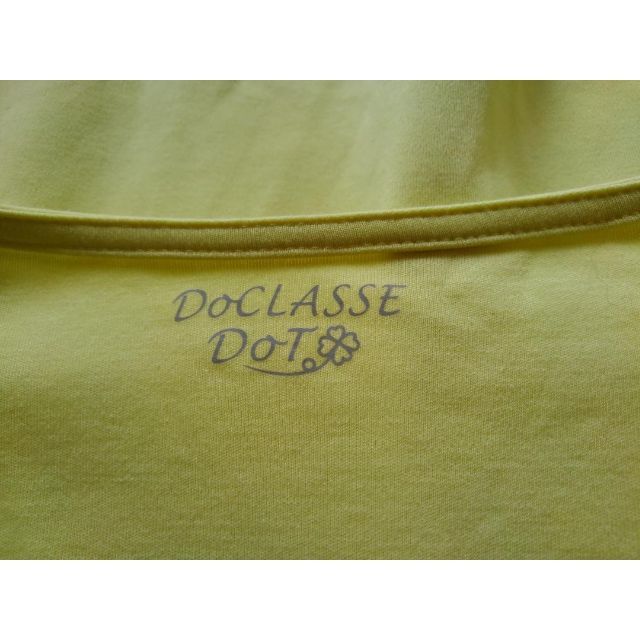 DoCLASSE(ドゥクラッセ)の739x ドゥクラッセ 古着 Tシャツ カットソー イエロー Ⅼサイズ レディースのトップス(カットソー(長袖/七分))の商品写真