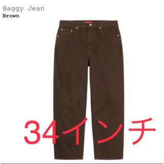 シュプリーム(Supreme)のSupreme Baggy Jean brown 34(デニム/ジーンズ)