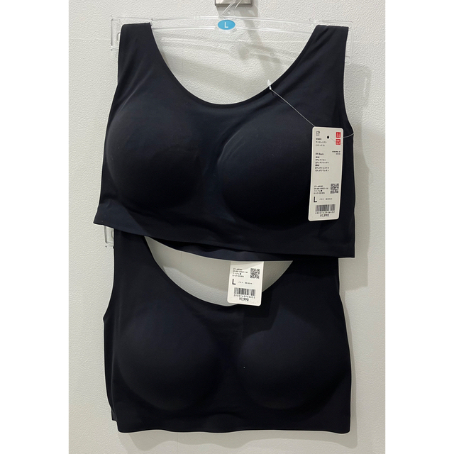 UNIQLO - Lサイズ【新品タグ付き】ユニクロ ワイヤレスブラ UNIQLO - Lサイズ【新品タグ付き】ユニクロ ワイヤレスブラ