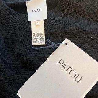 人気 PATOU ロゴ ショート ニット クロップド ジャンパー