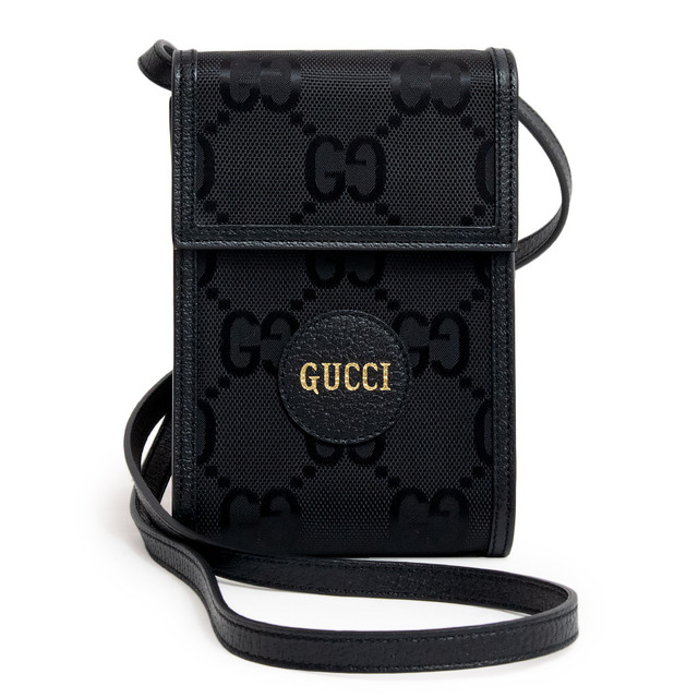 【最安値に挑戦】 グッチ - Gucci Gucci GUCCI（新品・未使用品） 箱付 ‎625599 黒 ブラック GGナイロン 斜め掛け ショルダーバッグ ミニバッグ オフザグリット Grid The Off ショルダーバッグ