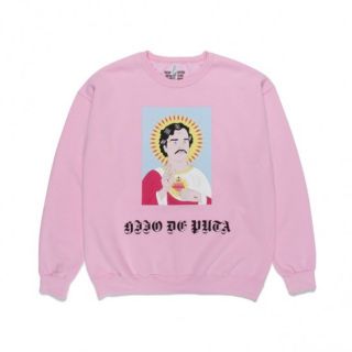 ワコマリア(WACKO MARIA)のWACKO MARIA/ CREW NECK SWEAT SHIRT PINK(スウェット)