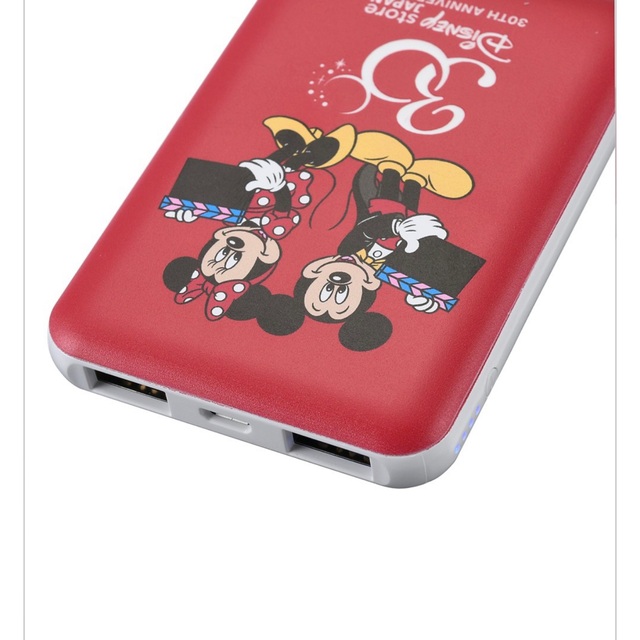 Disney(ディズニー)の★ディズニーストア 30周年 ミッキー モバイルバッテリー★191 充電器 スマホ/家電/カメラのスマートフォン/携帯電話(バッテリー/充電器)の商品写真