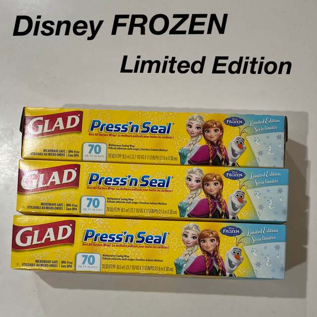 GLAD プレス&シール 季節限定アナ雪柄 - 日用品/生活雑貨