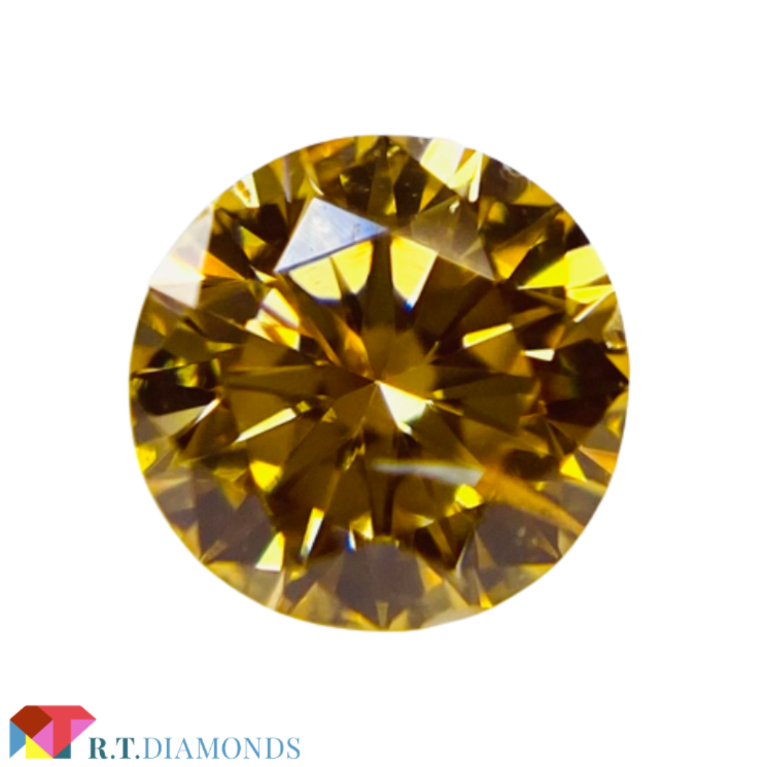 その他 FANCY INTENSE YELLOW ORANGE 0.20ct RD