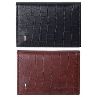 トミーヒルフィガー(TOMMY HILFIGER)のトミーヒルフィガー 専属BOX付き 名刺入れ 31tl200015 BROWN(名刺入れ/定期入れ)