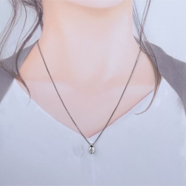 Pt900  一粒　ダイヤネックレス  1.018ct  大粒ダイヤモンド 9