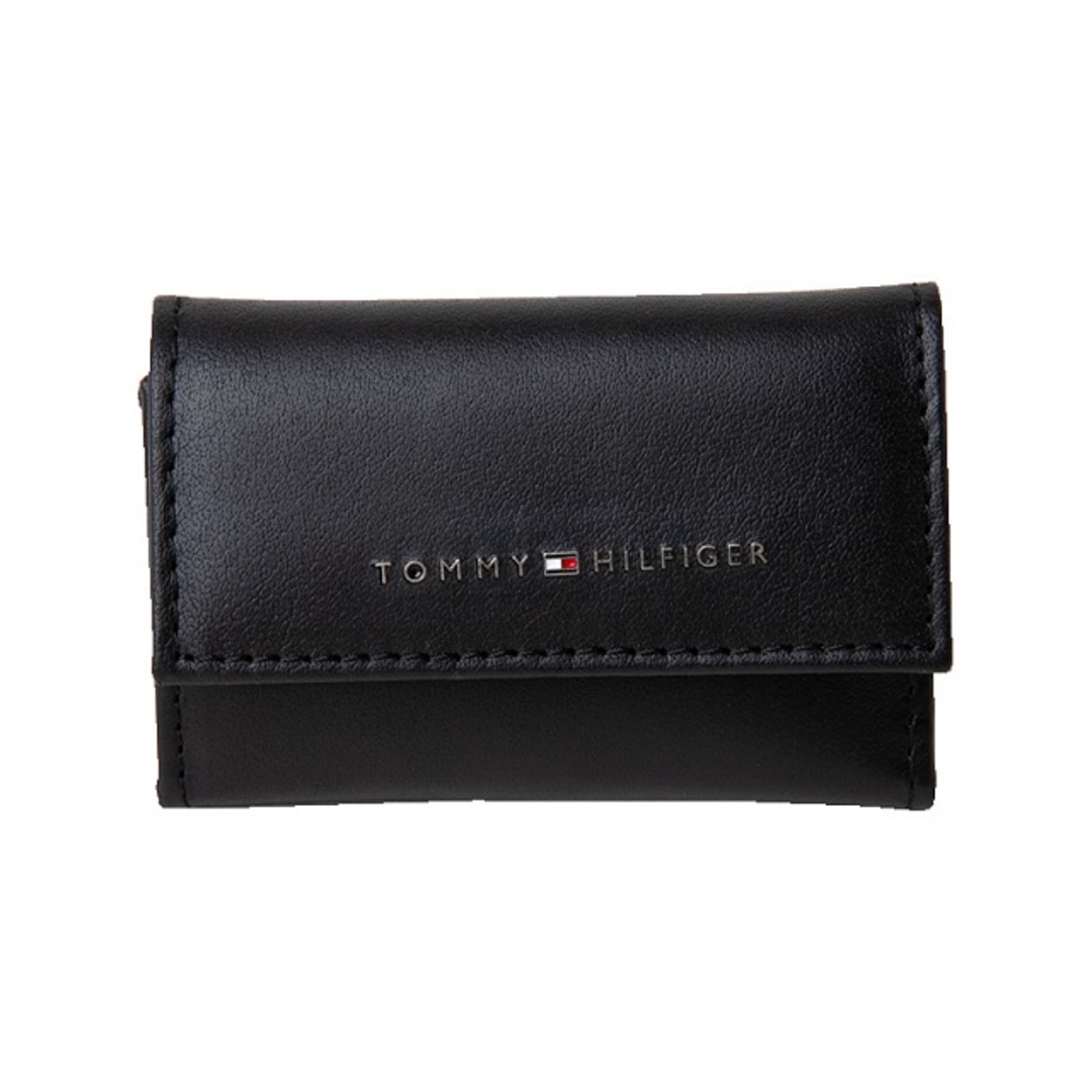 TOMMY HILFIGER(トミーヒルフィガー)のトミーヒルフィガー 専属BOX付き キーケース 31tl170005 BLACK メンズのファッション小物(キーケース)の商品写真