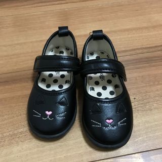 シューラルー(SHOO・LA・RUE)のSHOO・LA・RUE 猫  黒 フォーマル靴　14cm(フォーマルシューズ)