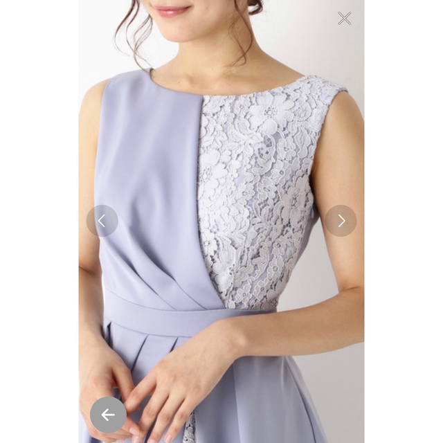 AIMER(エメ)の【AIMER】サテン×レースドッキングパーティドレス レディースのフォーマル/ドレス(ミディアムドレス)の商品写真
