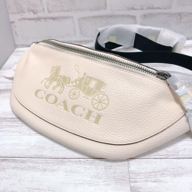 【新品未使用】 COACH コーチ ボディバッグ ウエストバッグ ホースロゴ