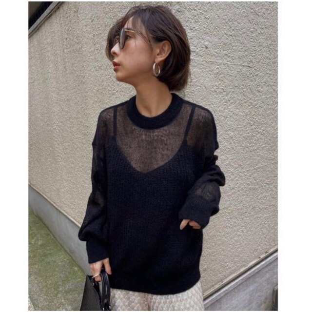 AMERI◼️BUSTIER PATTERN KNIT◼️ - ニット/セーター