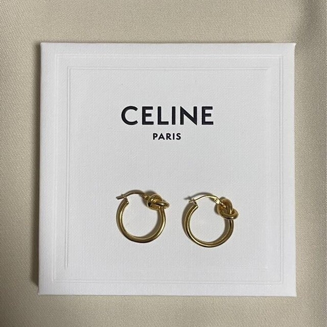 買得 CELINE セリーヌ フープ ピアス 両耳 asakusa.sub.jp