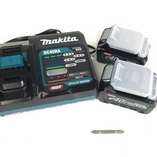 ☆未使用品☆makita マキタ 40Vmax 充電式インパクトドライバ TD002GRDXO オリーブ バッテリー2個(36V 2.5Ah) 充電器 ケース付 61727