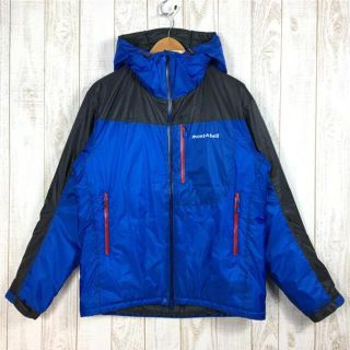 モンベル(mont bell)のMENs L  モンベル フラット アイアン パーカ シンセティック インサレーション ジャケット フーディ MONTBELL 1101509 ブルー系(その他)