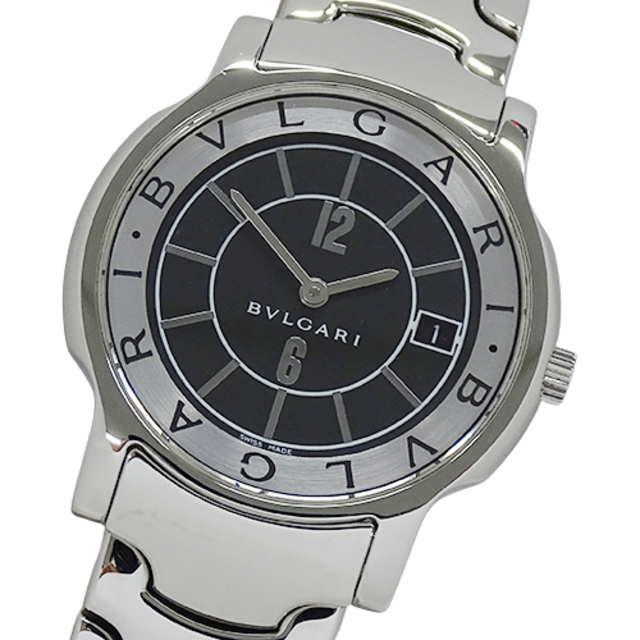 売れ筋新商品  時計 ブルガリ - BVLGARI ソロテンポ ステンレス QZ クオーツ デイト 腕時計(アナログ)