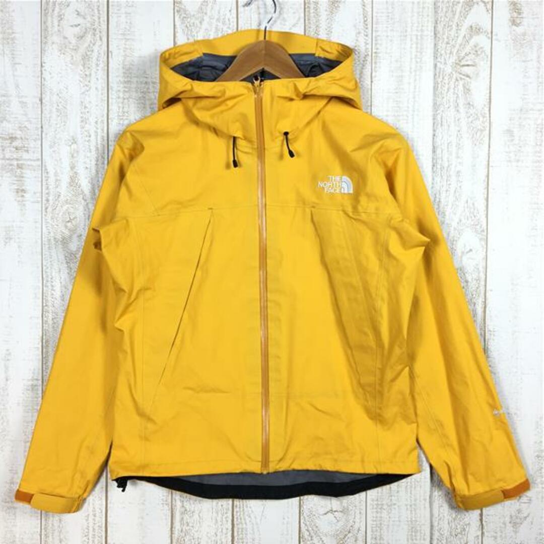 MENs M  ノースフェイス クライム ライト ジャケット Climb Light Jacket ゴアテックス レインシェル フーディ NORTH FACE NPW12003 イエロー系