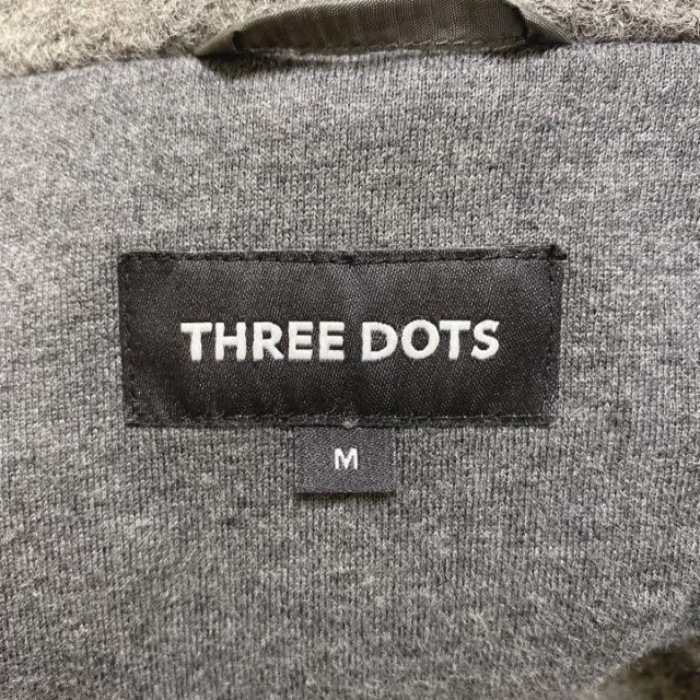 極美品✨THREE DOTS　ショールカラーウールコート　M　定価60000円