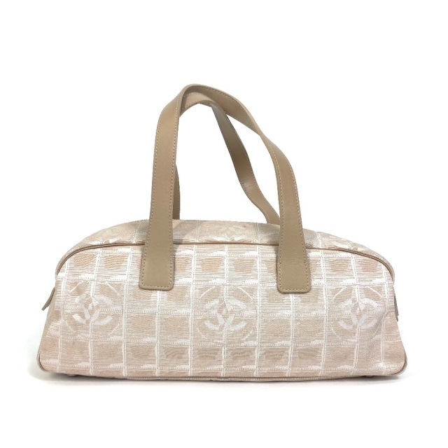 特価商品 CHANEL ベージュ キャンバス/レザー トートバッグ