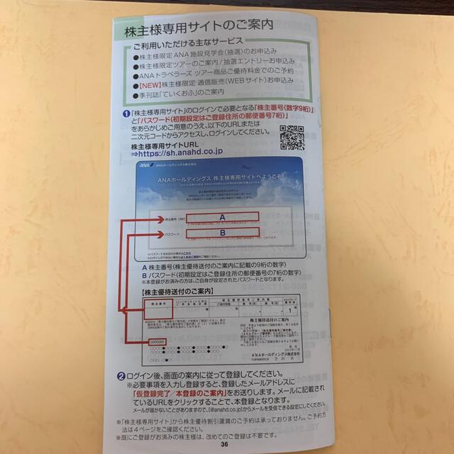 ANA(全日本空輸)(エーエヌエー(ゼンニッポンクウユ))のANAグループ優待券　2022年12月1日〜2023年5月31日 チケットの優待券/割引券(その他)の商品写真