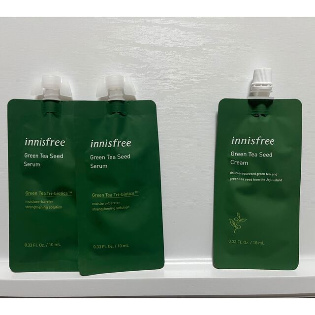 Innisfree(イニスフリー)のInnisfree グリーンティーシードセラム クリーム サンプル セット品 コスメ/美容のキット/セット(サンプル/トライアルキット)の商品写真