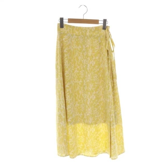 SNIDEL(スナイデル)のスナイデル snidel 花柄 半袖 ブラウス シャツ スカート 0 黄色 白 レディースのトップス(シャツ/ブラウス(半袖/袖なし))の商品写真