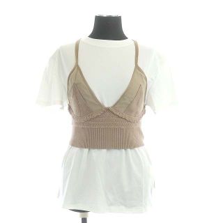 アメリヴィンテージ(Ameri VINTAGE)のアメリヴィンテージ MEDIKNIT BUSTIER SET TEE(カットソー(半袖/袖なし))