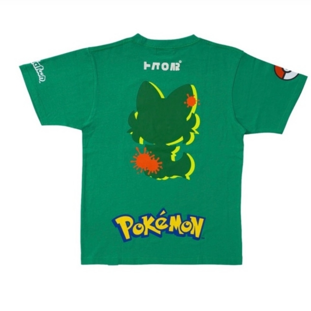 任天堂(ニンテンドウ)のSplatoon×Pokémon コラボTシャツ クサ  140 キッズ/ベビー/マタニティのキッズ服男の子用(90cm~)(Tシャツ/カットソー)の商品写真