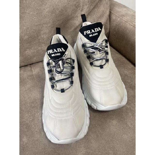 18％OFF】 PRADA スニーカー37 RENYLON ラッシュギャバジン 【正規品